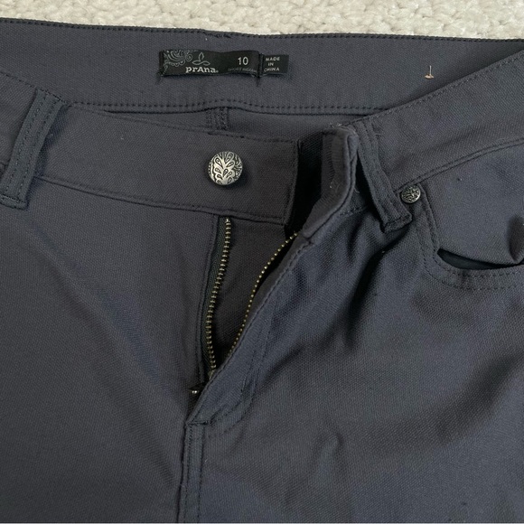 prAna Brenna Moto Pants. stretchy gray Sz 10 - Picture 5 of 13